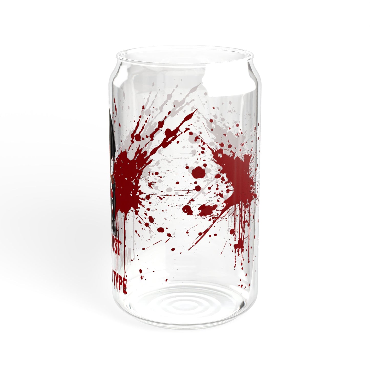 My Blood Type Halloween Sipper Glass, 16oz