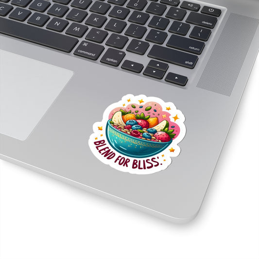 Blend for Bliss Smoothie Bowl Kiss-Cut Sticker