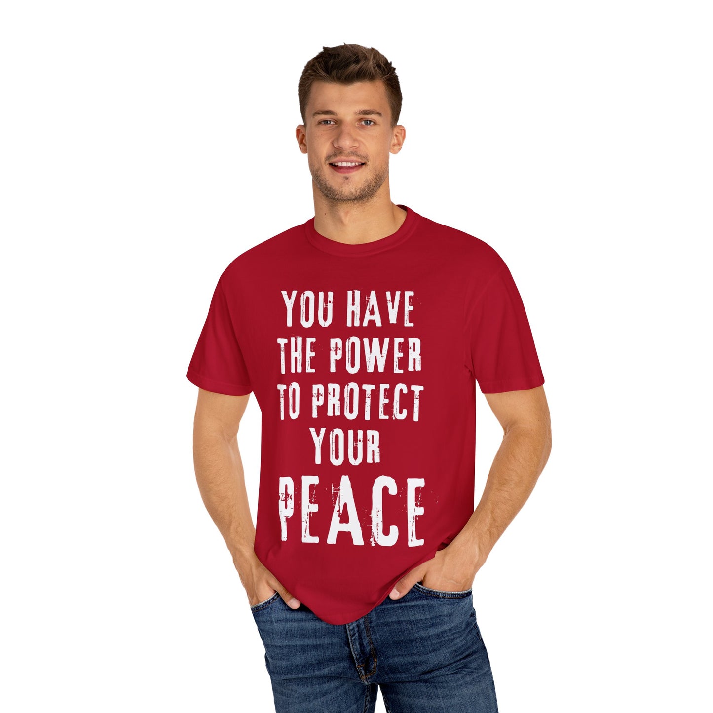 Empowered Peace Tee Unisex Garment-Dyed