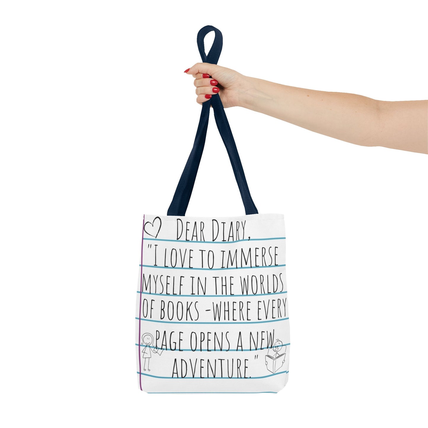 Literary Adventure Tote Bag - Stylish & Functional Everyday Use