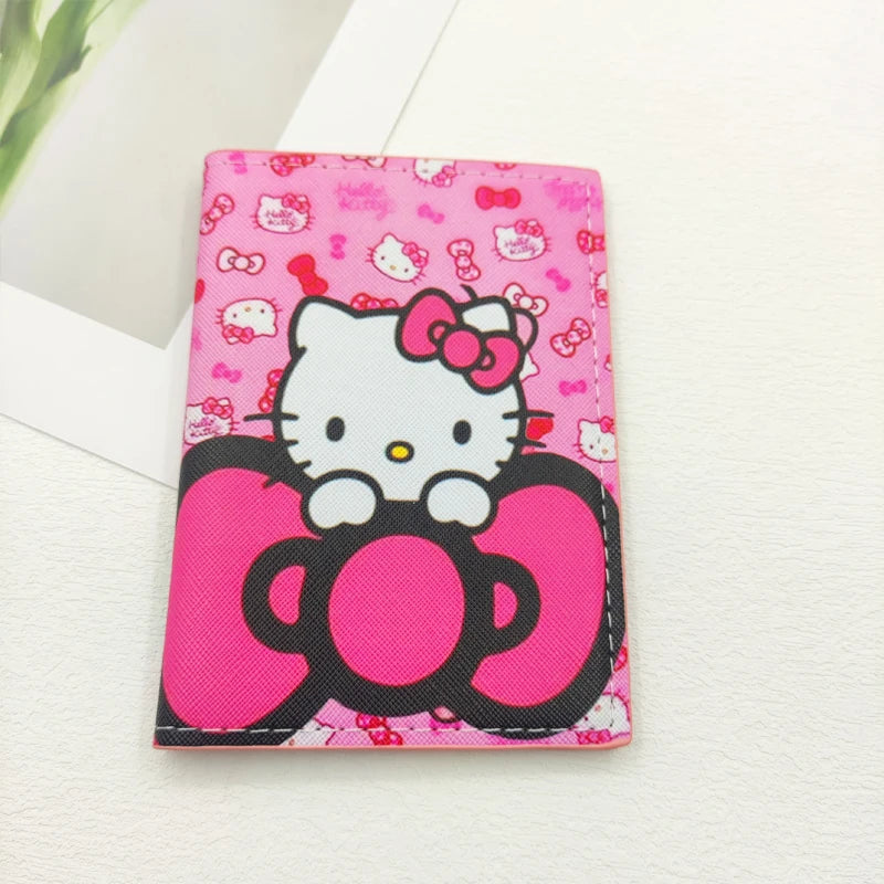 Hello Kitty Passport Holder - Cute PU Leather Organizer for Travel Essentials