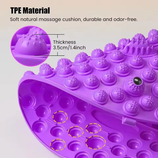 Acupressure Foot Massage Pad - Portable Pressure Relief Mat for Relaxation