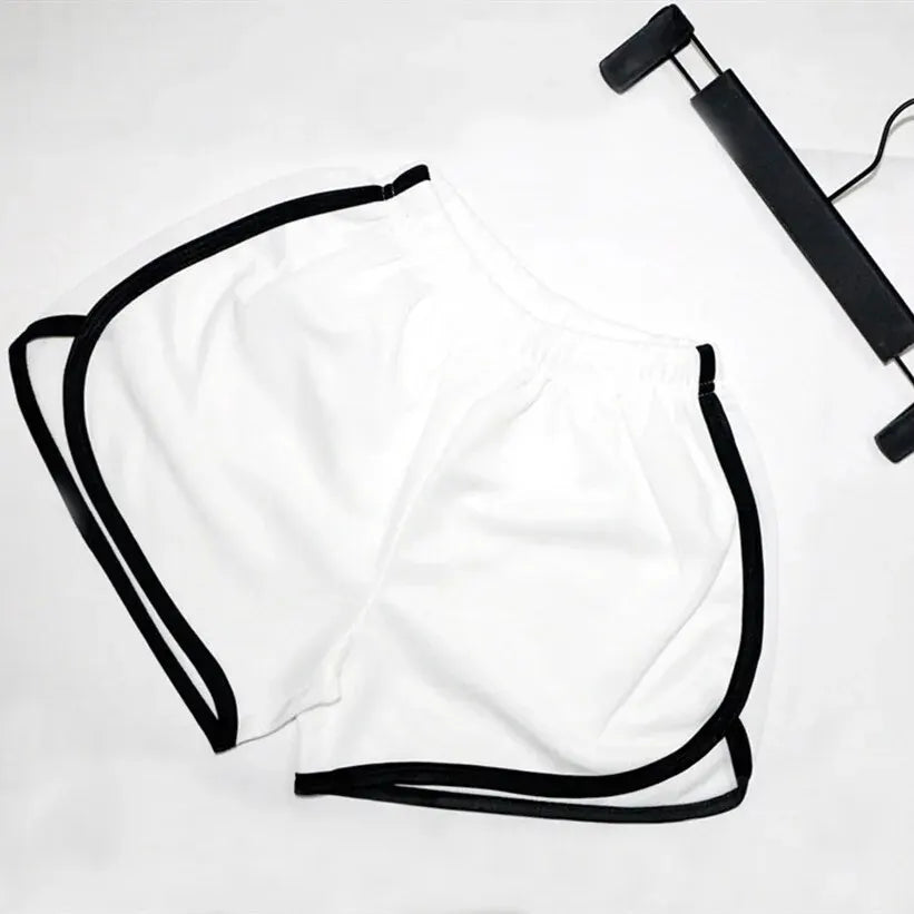 Vintage-Inspired Elastic Running Shorts - Women's Quick-Dry Fitness Leisurewear