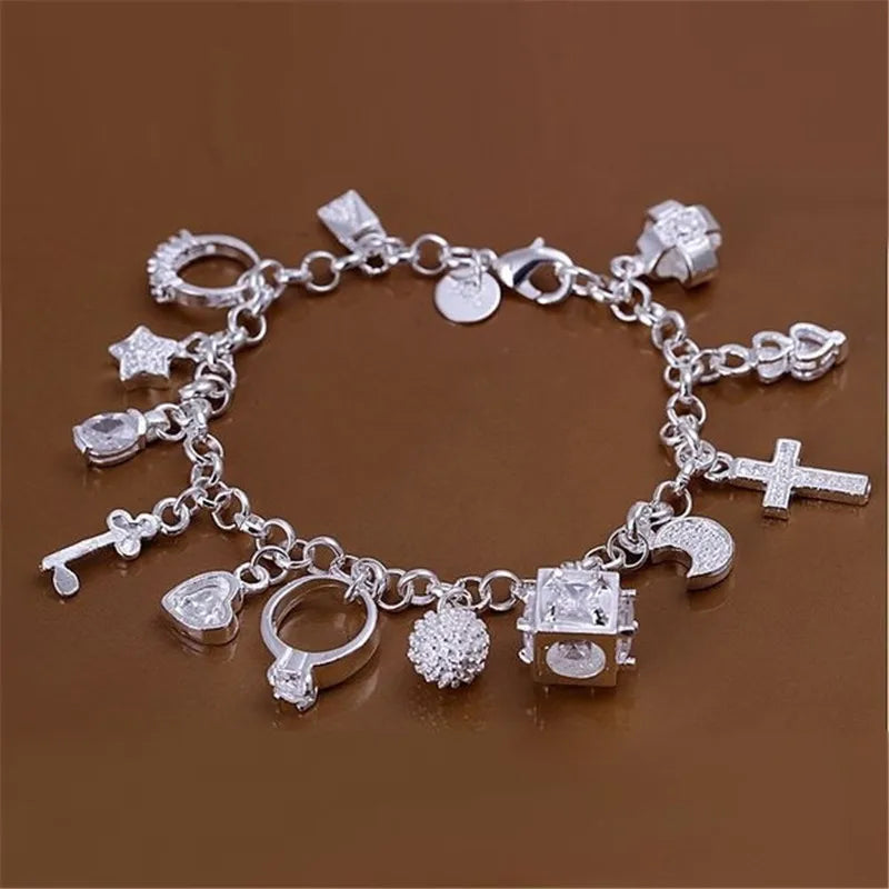 Charmed Elegance Bracelet - European & American Style Multi-Element Charm Jewelry