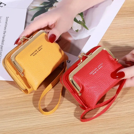 Vintage-Inspired Wrist Strap Wallet - Stylish and Versatile Coin Purse