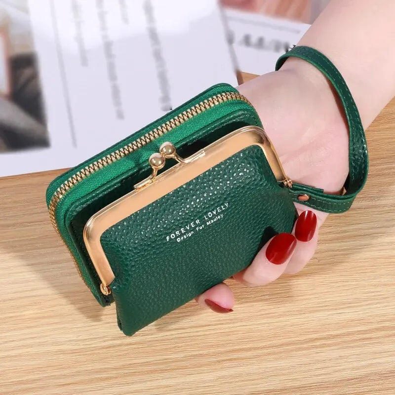 Vintage-Inspired Wrist Strap Wallet - Stylish and Versatile Coin Purse