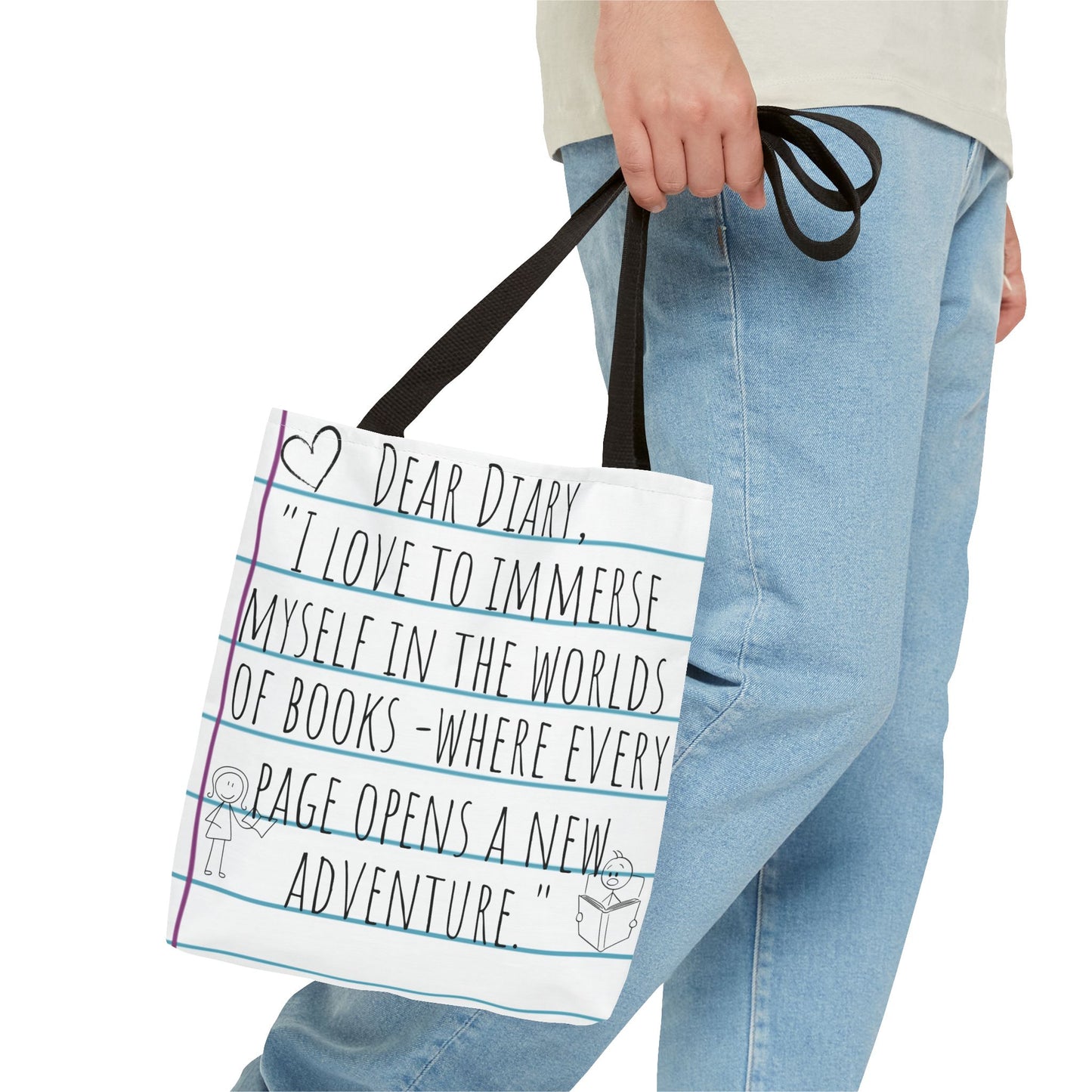 Literary Adventure Tote Bag - Stylish & Functional Everyday Use