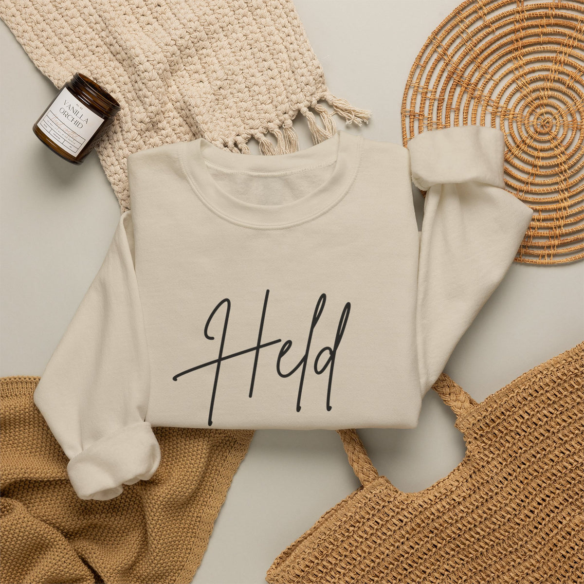 Held Crewneck Sweatshirt – Light Pink & Sand