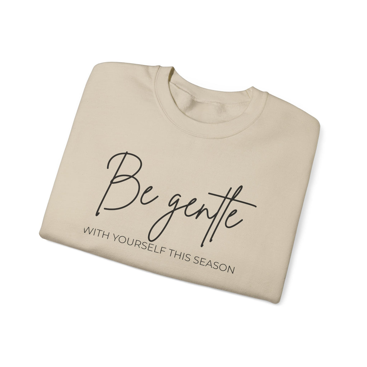 Be Gentle Crewneck Sweatshirt – Light Pink & Sand