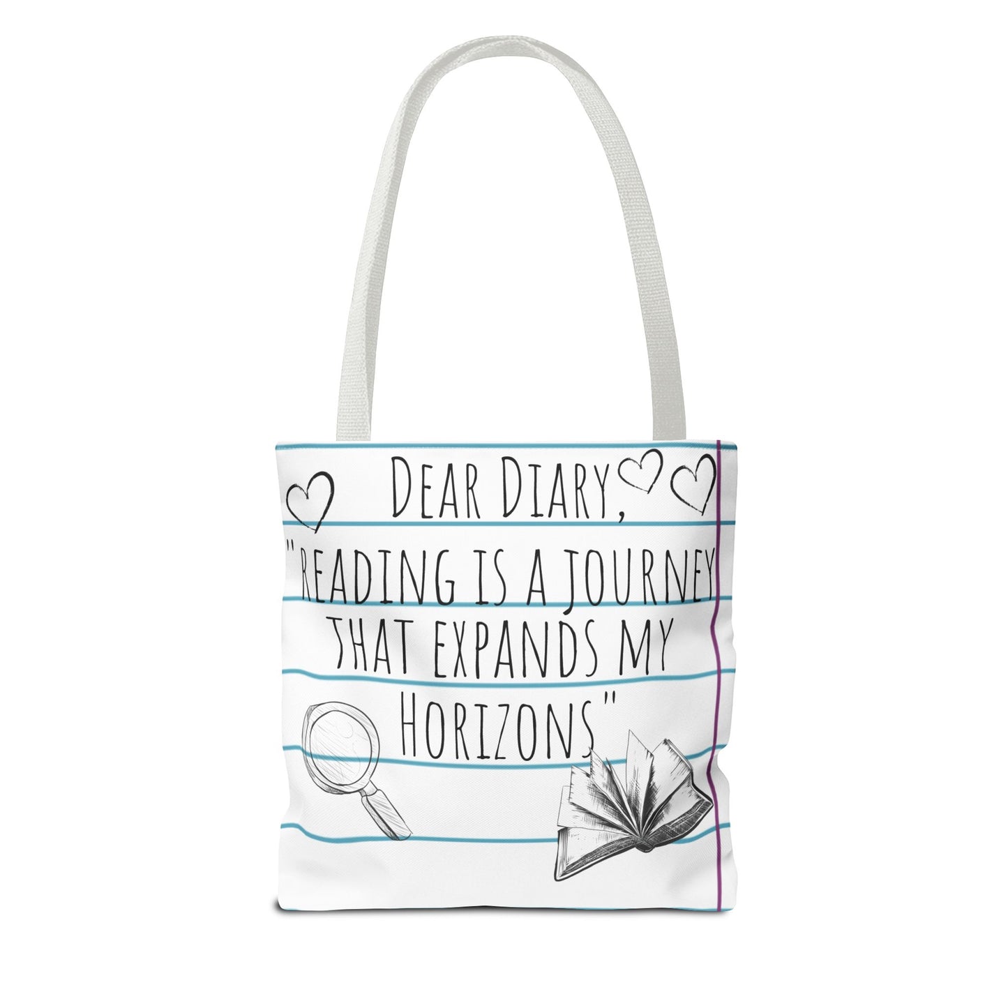 Literary Adventure Tote Bag - Stylish & Functional Everyday Use