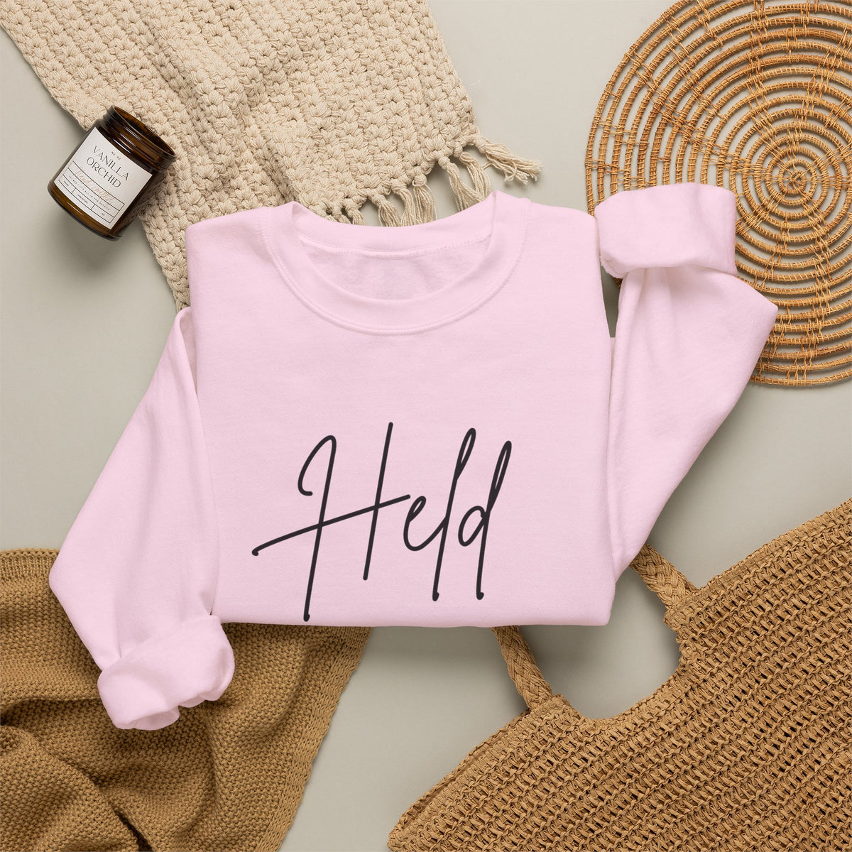 Held Crewneck Sweatshirt – Light Pink & Sand