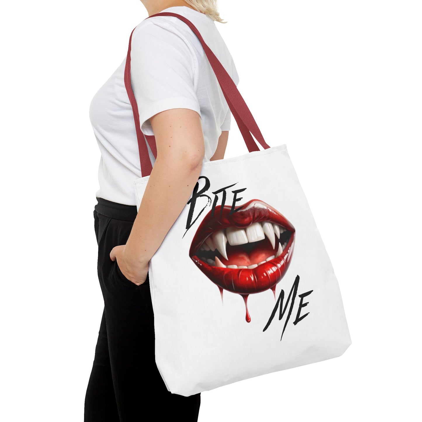 Bite Me Halloween Tote Bag