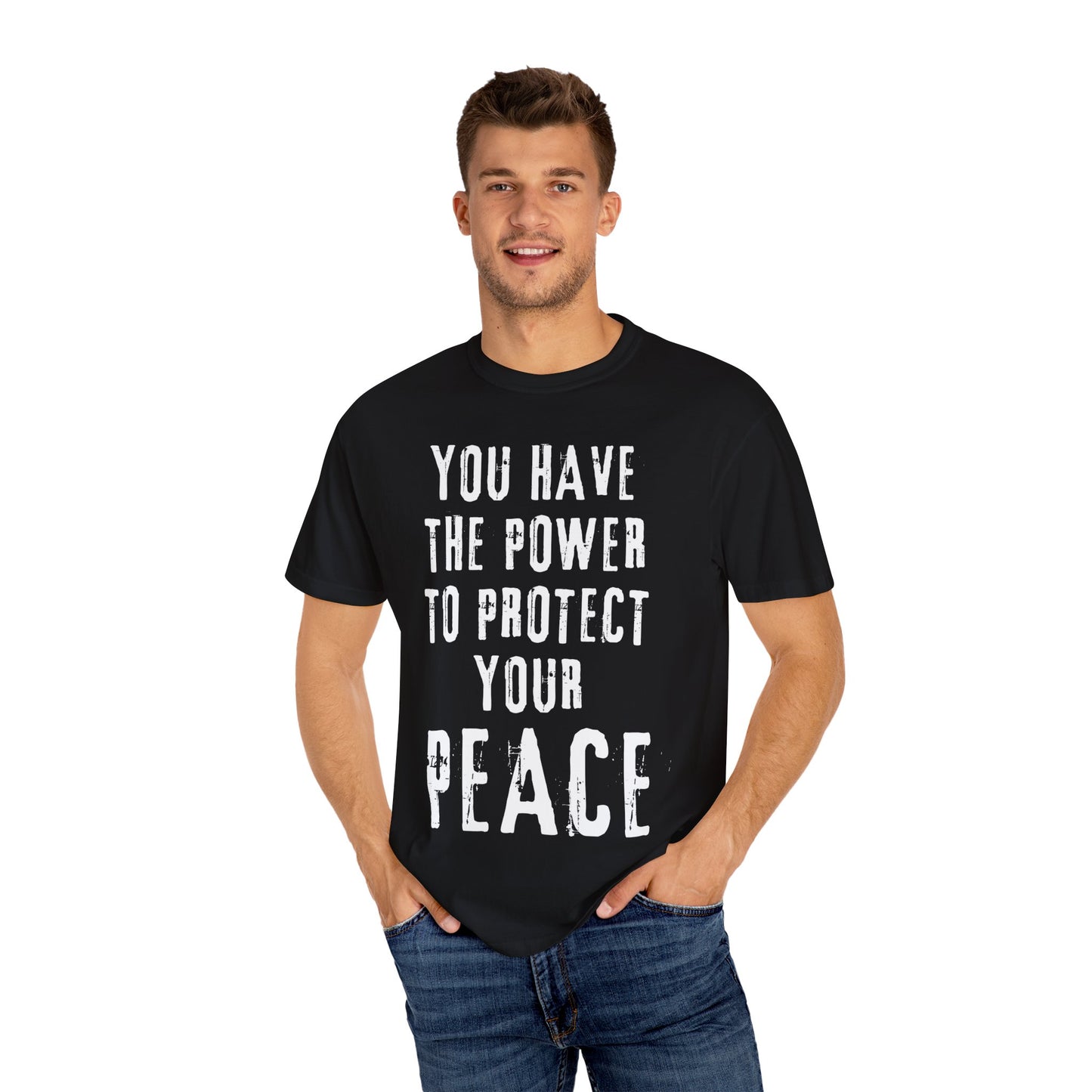 Empowered Peace Tee Unisex Garment-Dyed