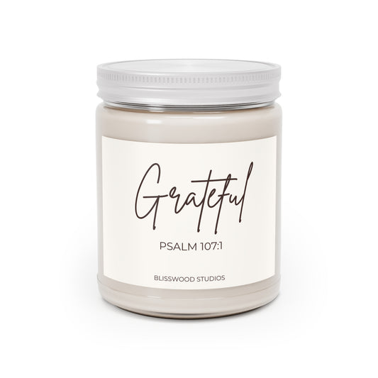 Grateful Soy Candle – 9oz Scented Jar