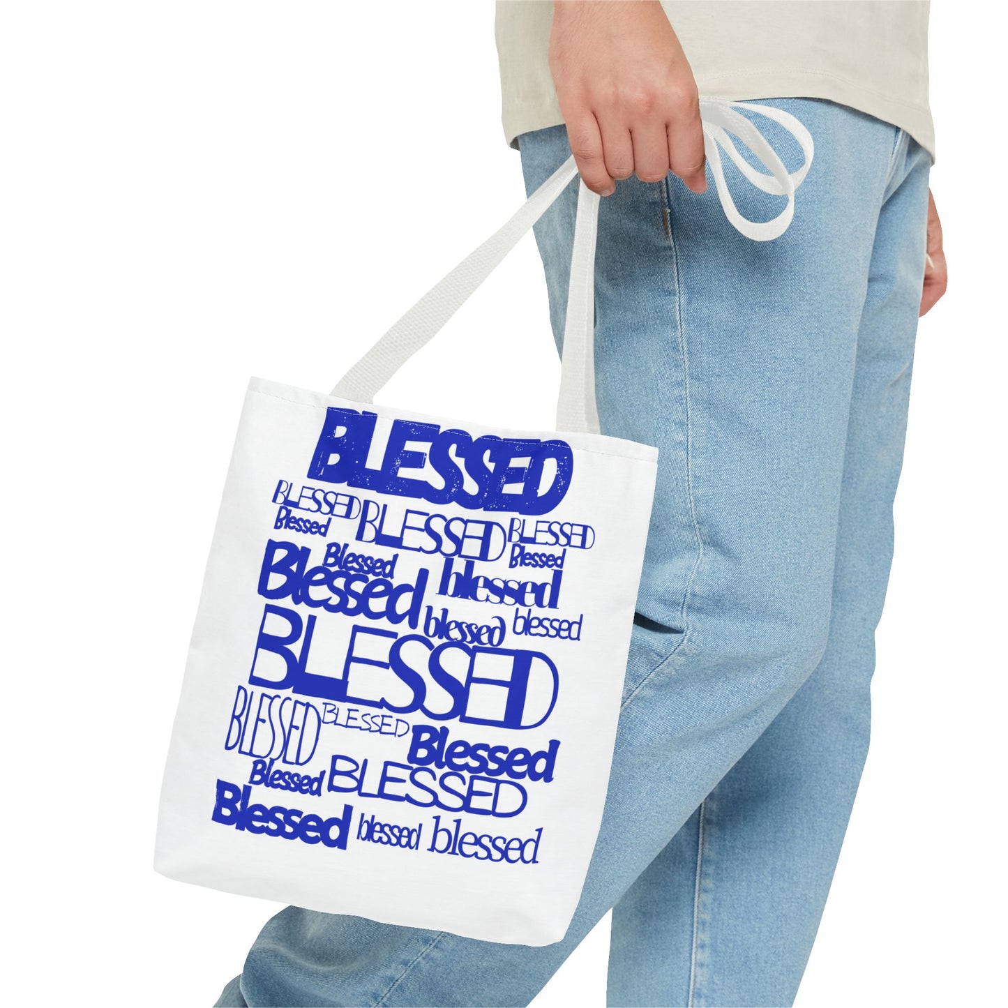 Blessed in Every Font Book Tote  (AOP)