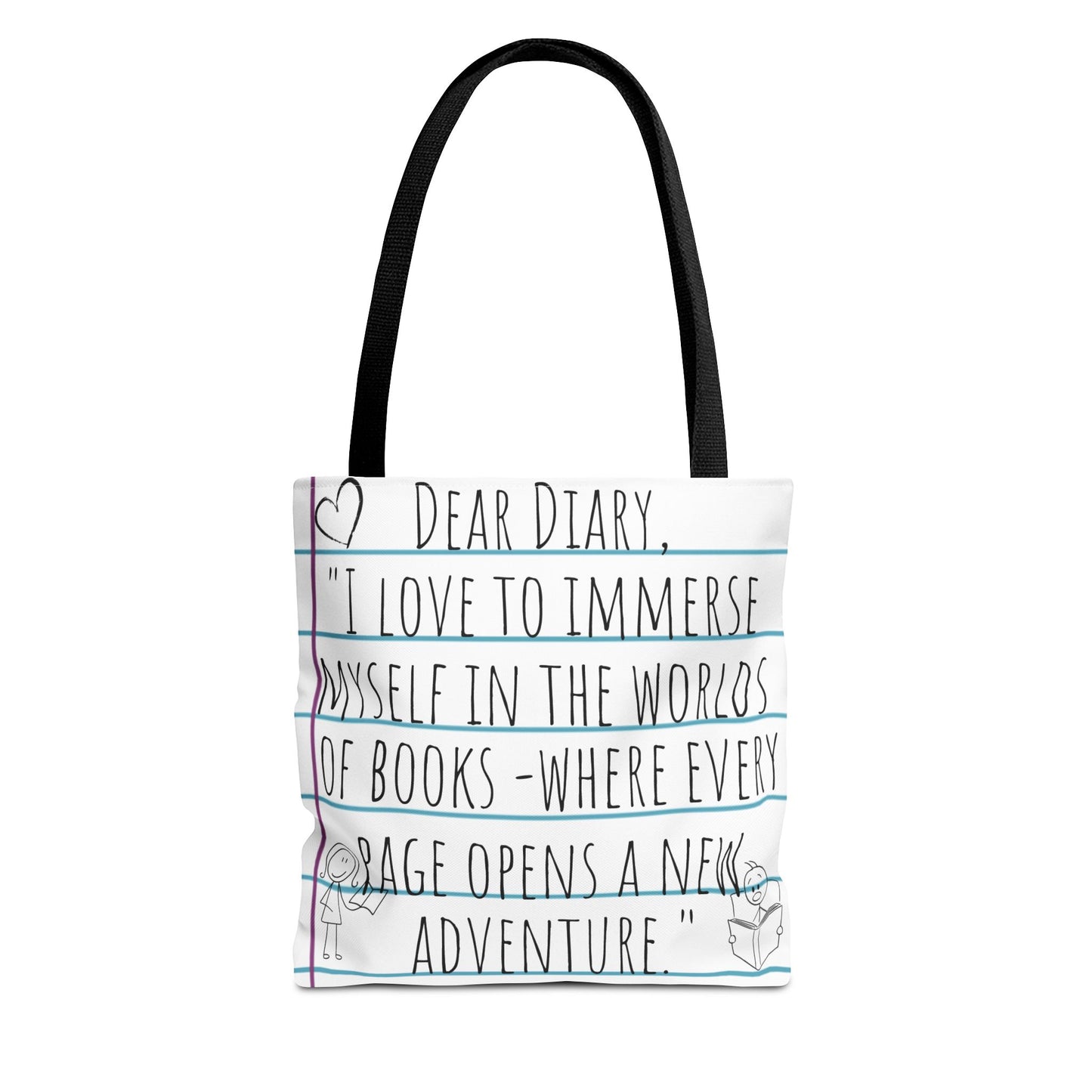 Literary Adventure Tote Bag - Stylish & Functional Everyday Use