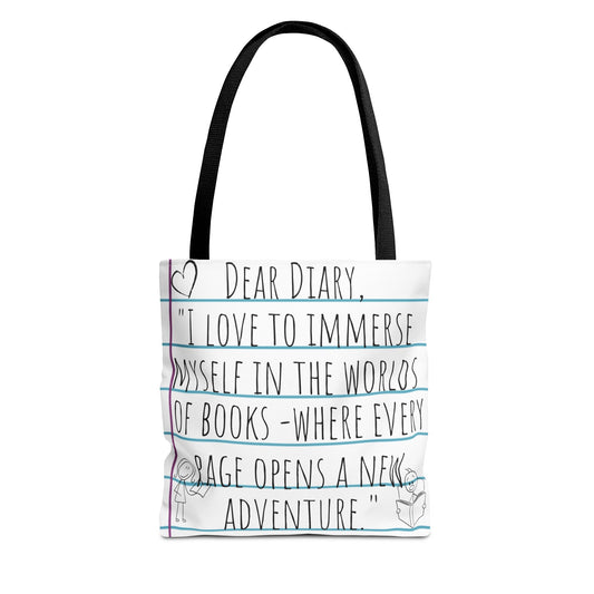 Literary Adventure Tote Bag - Stylish & Functional Everyday Use