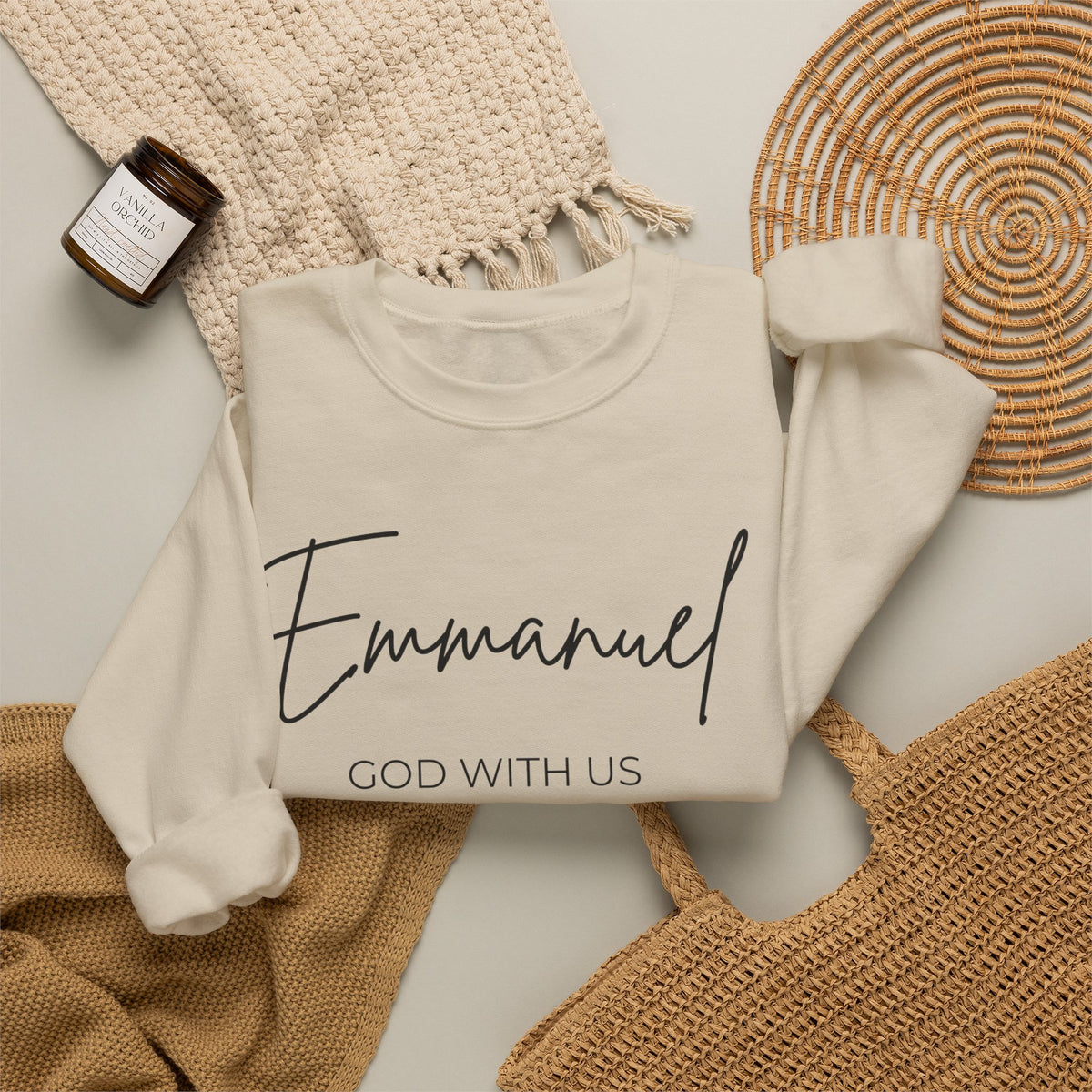 Emmanuel Crewneck Sweatshirt – Sand