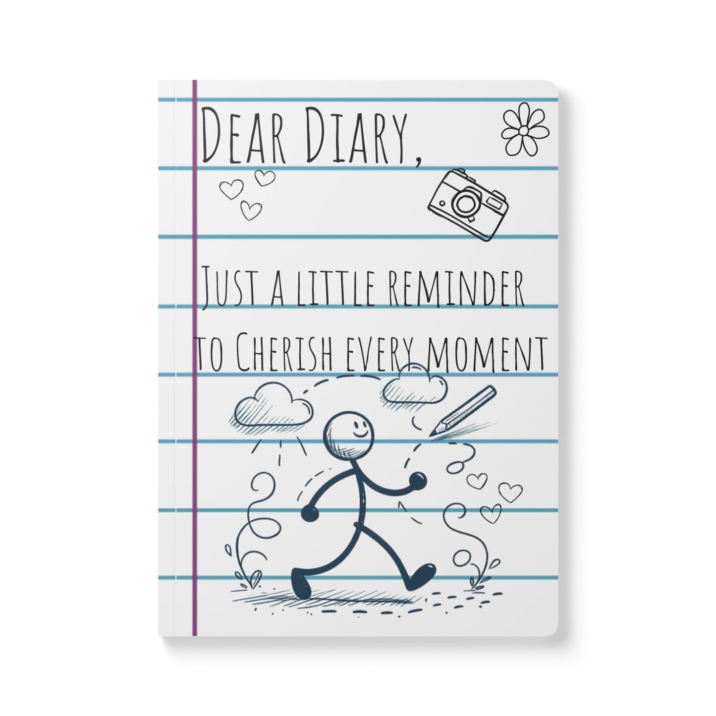 Cherish Every Moment Diary - Softcover with no lines