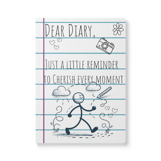 Cherish Every Moment Diary - Softcover with no lines
