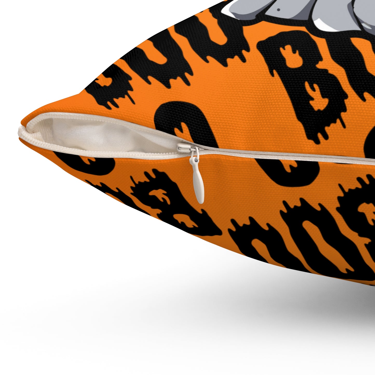 Boo Ghost Halloween Pillow Spun Polyester Square