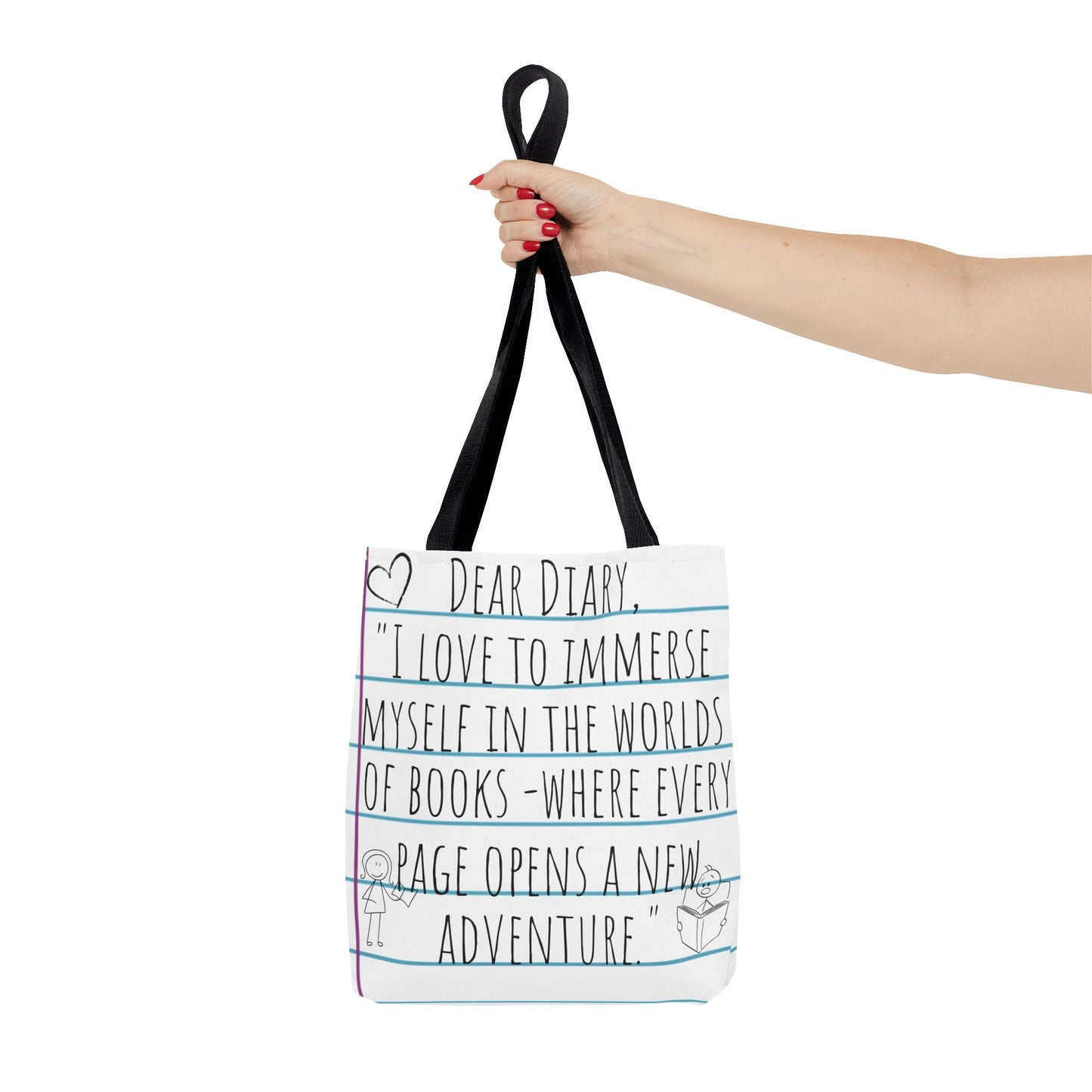 Literary Adventure Tote Bag - Stylish & Functional Everyday Use