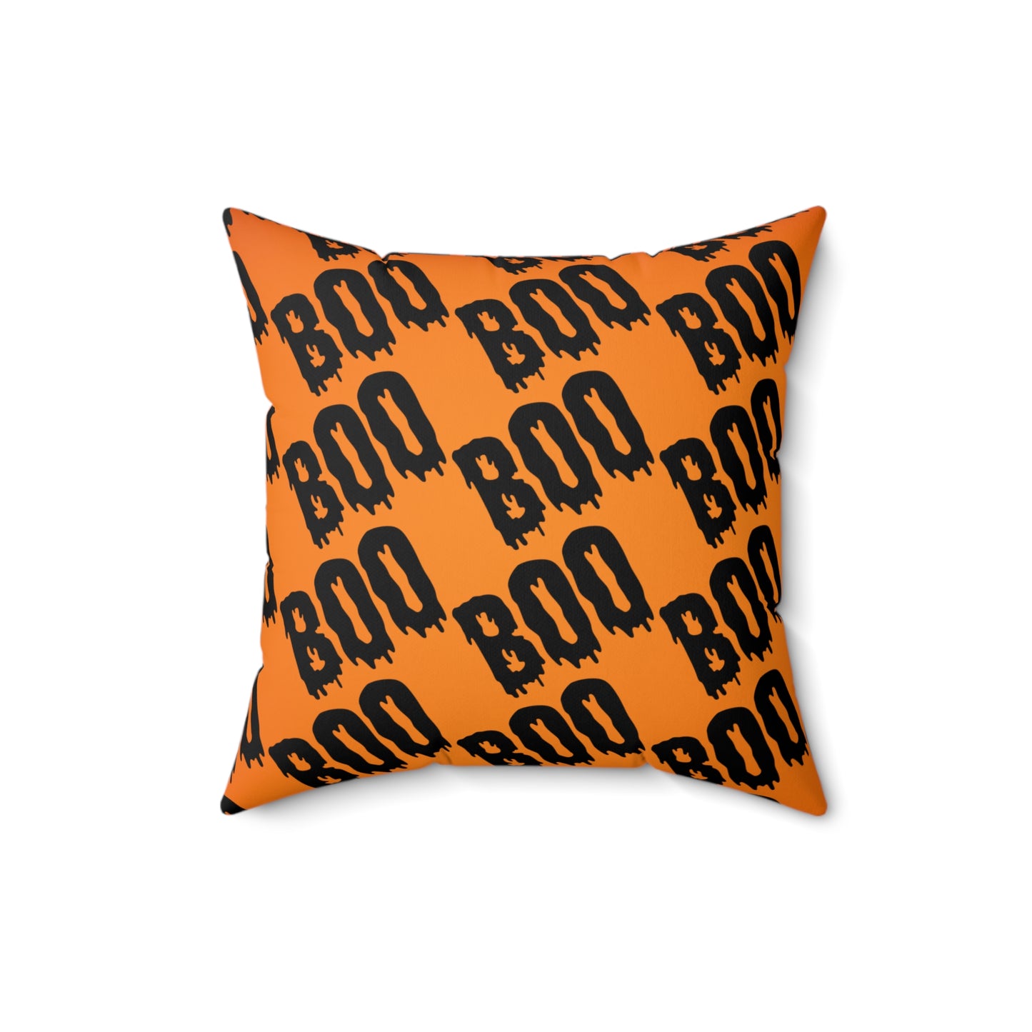 Boo Ghost Halloween Pillow Spun Polyester Square