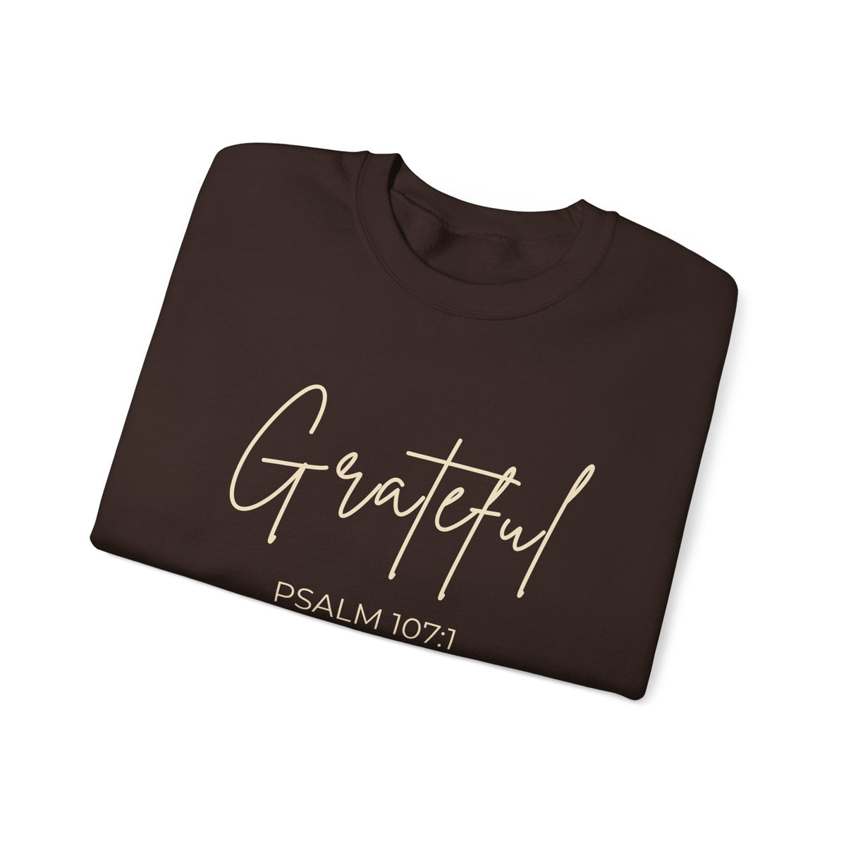 Grateful Crewneck Sweatshirt – Military Green & Dark Chocolate