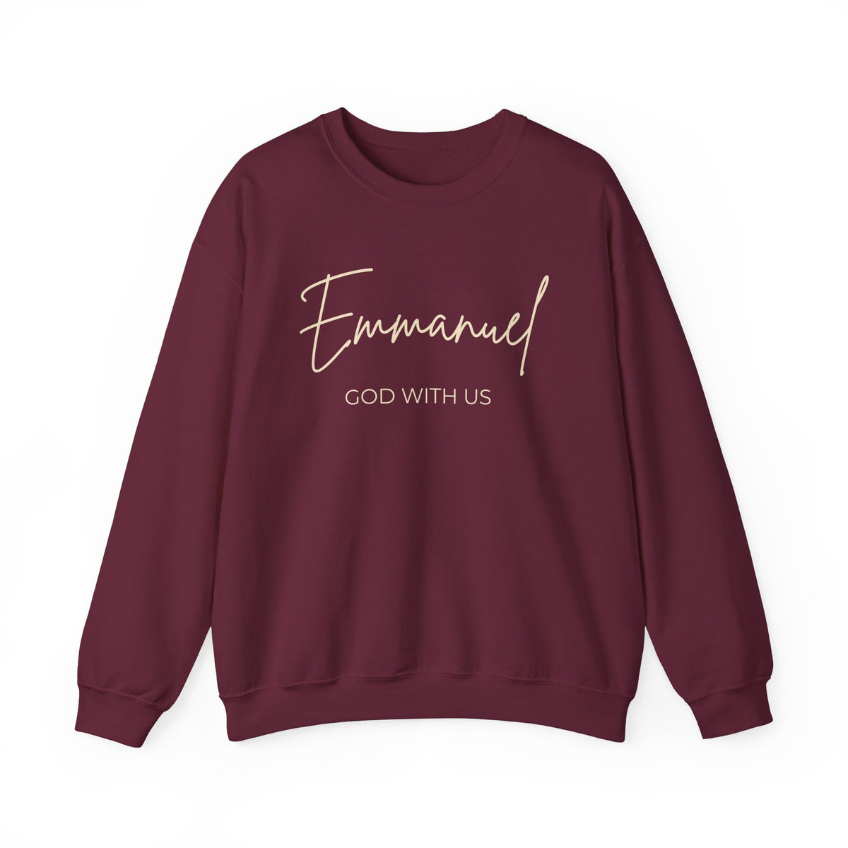 Emmanuel Crewneck Sweatshirt – Maroon & Forest Green