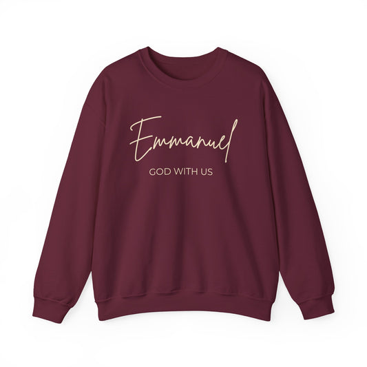Emmanuel Crewneck Sweatshirt – Maroon & Forest Green