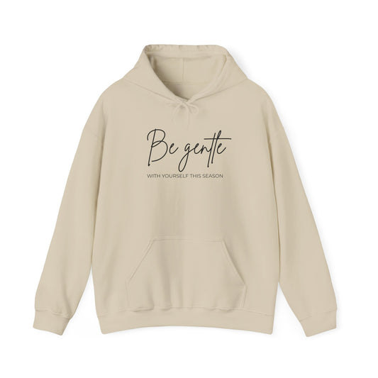 Be Gentle Hoodie – Light Pink & Sand