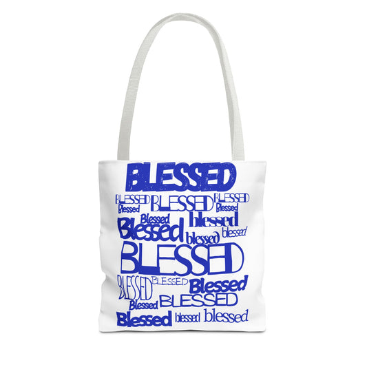 Blessed in Every Font Book Tote  (AOP)