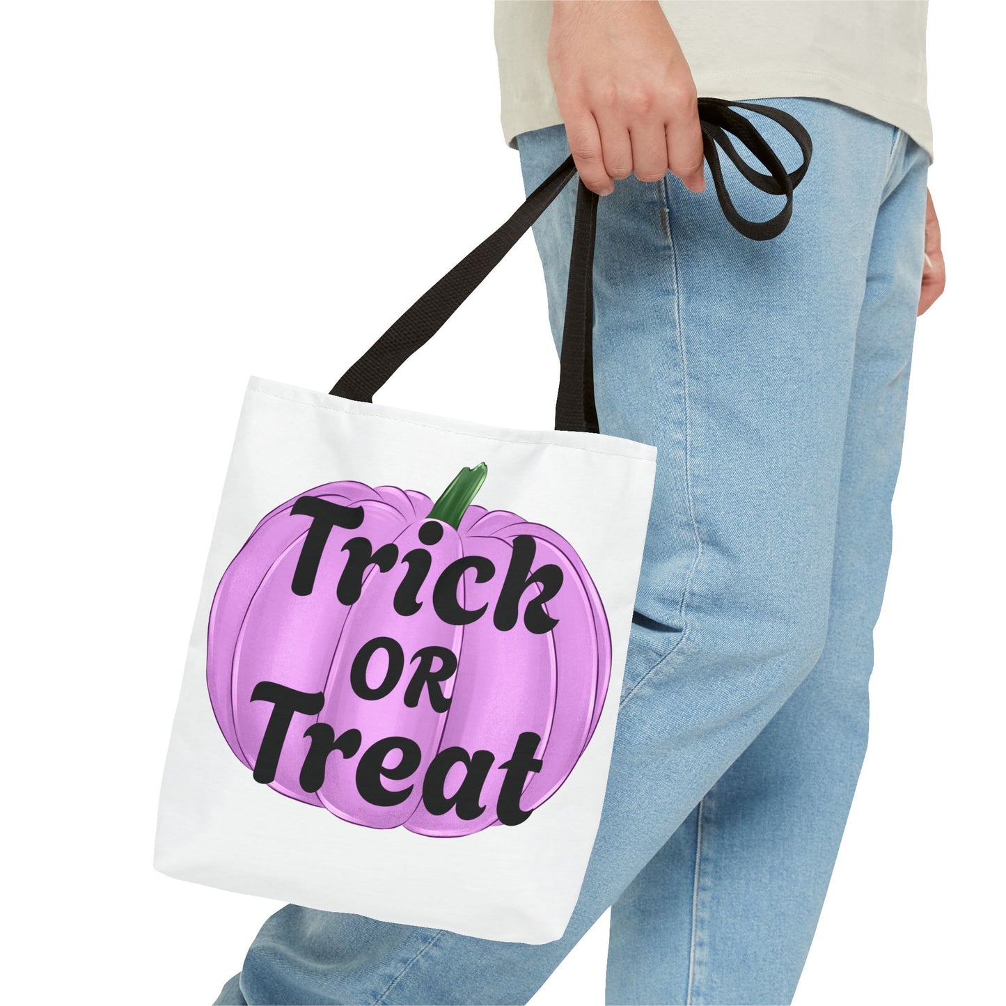 Purple Pumpkin Halloween Tote Bag