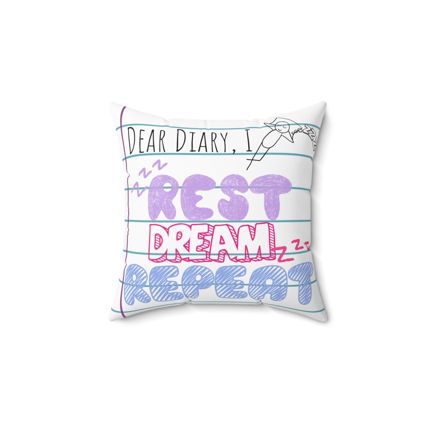 Recharge & Renew Polyester Throw Pillow