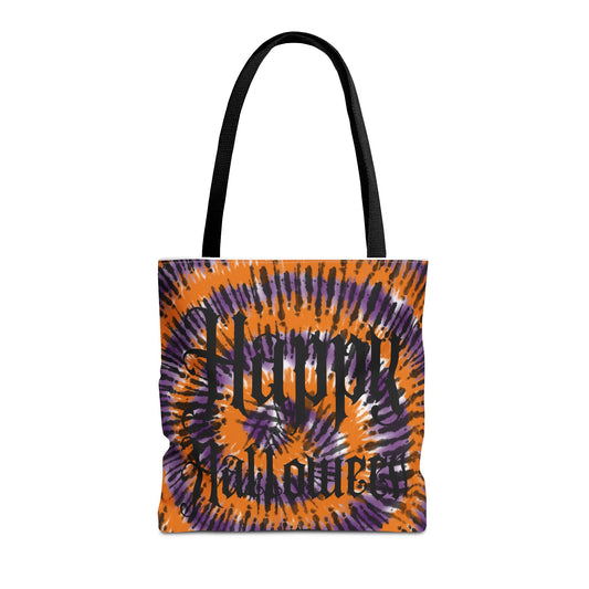 Happy Halloween Tie Dye Book Tote