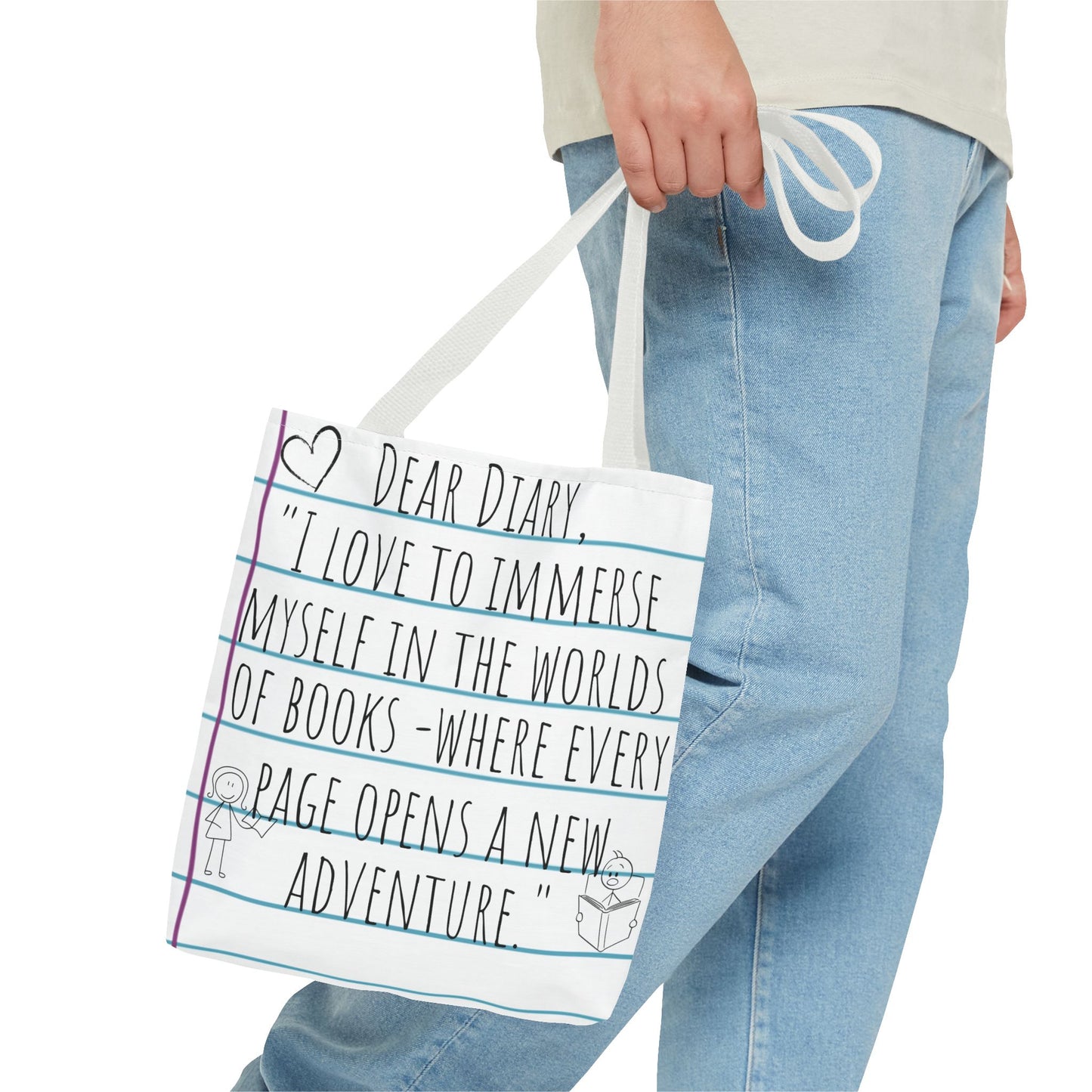 Literary Adventure Tote Bag - Stylish & Functional Everyday Use