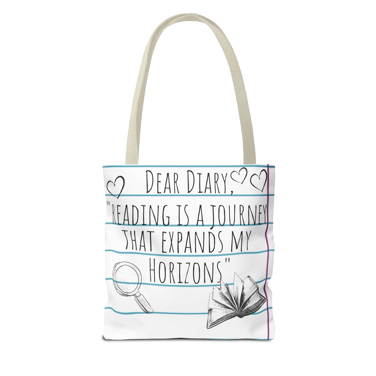 Literary Adventure Tote Bag - Stylish & Functional Everyday Use
