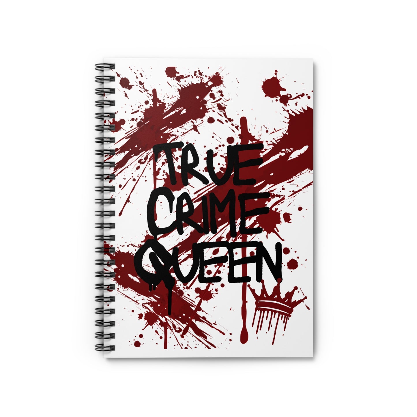 True Crime Halloween Spiral Notebook - Ruled Line