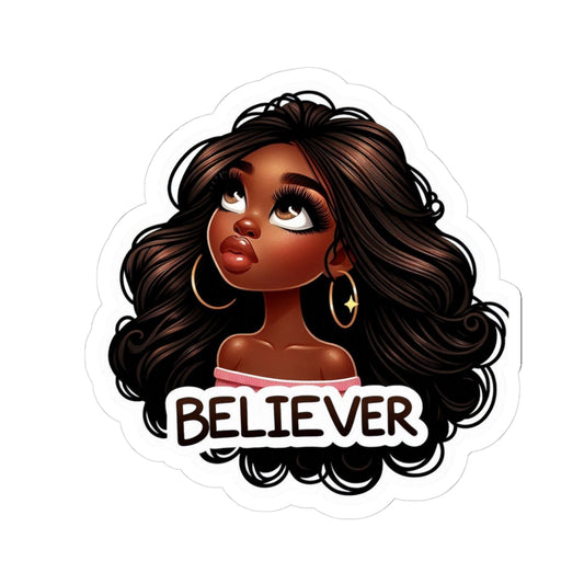 Believer Girl Kiss-Cut Sticker