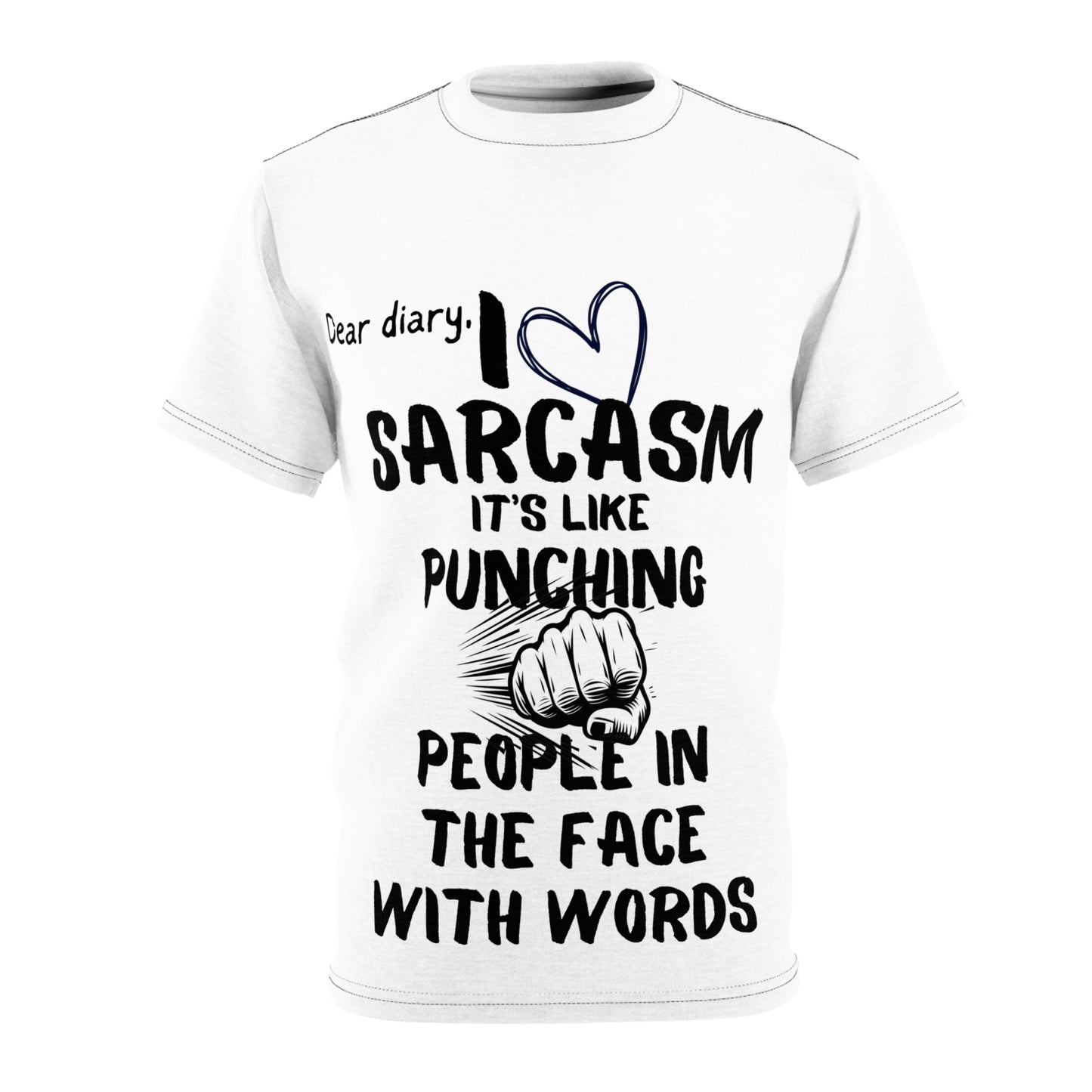 Word Punch Graphic Tee (AOP)