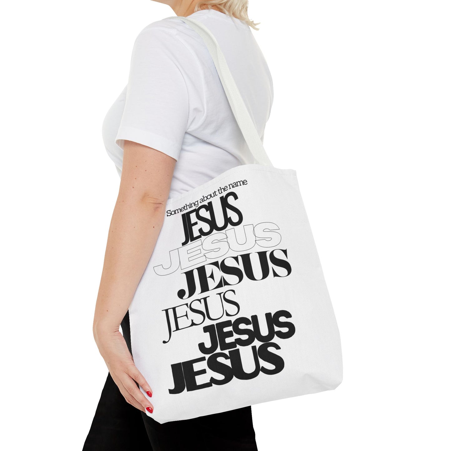 In His Name Book Tote (AOP)