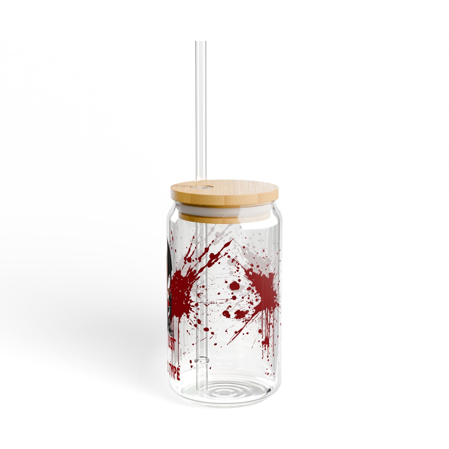 My Blood Type Halloween Sipper Glass, 16oz