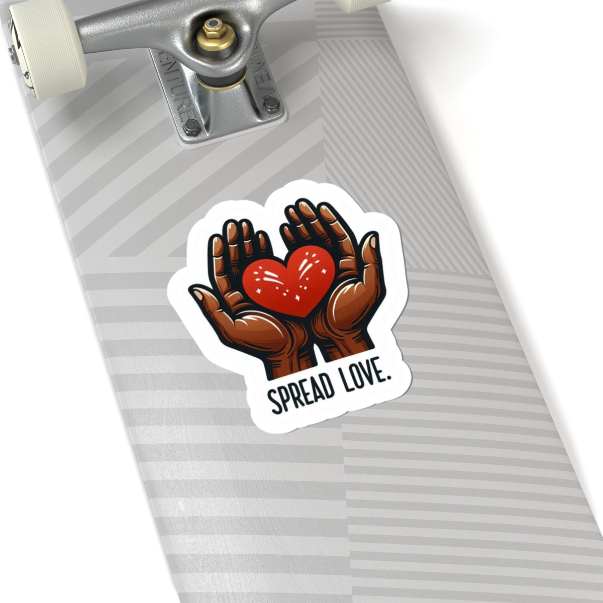 Spread Love Kiss-Cut Sticker — Positive Affirmation Decal