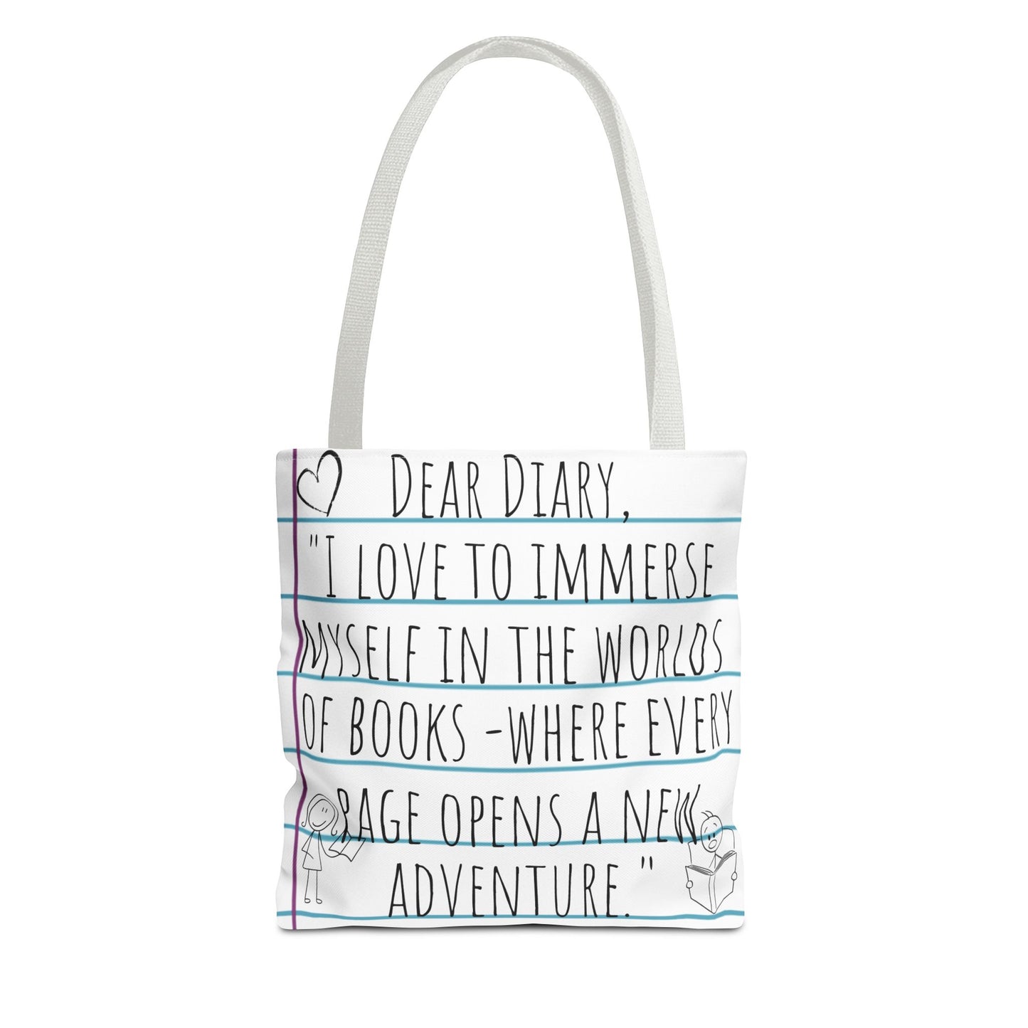 Literary Adventure Tote Bag - Stylish & Functional Everyday Use