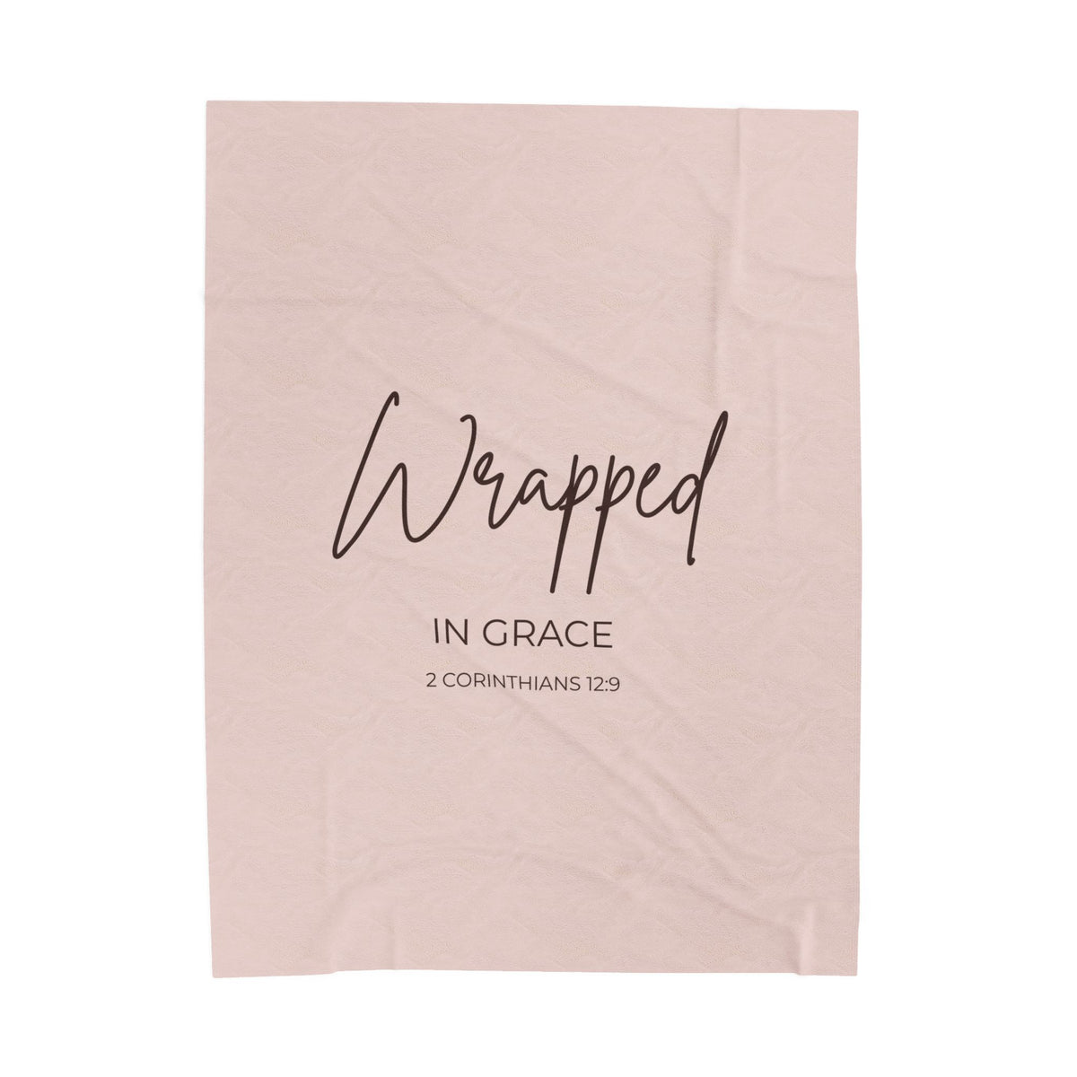 Wrapped in Grace Velveteen Plush Blanket