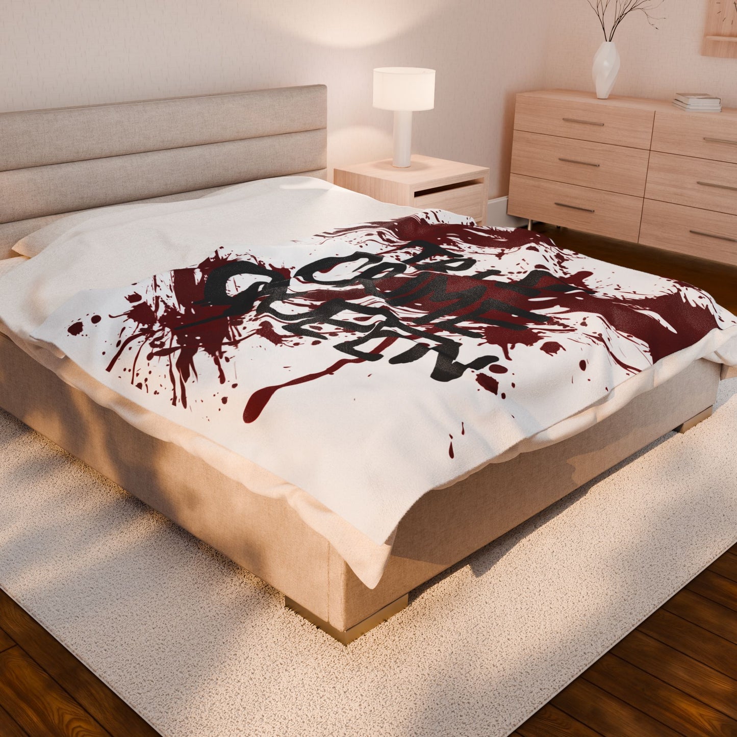 True Crime Queen Velveteen Plush Blanket, Cozy Throw for Crime Lovers, Home Décor, Gift for Fans, Soft Blanket for Movie Nights, True [...]