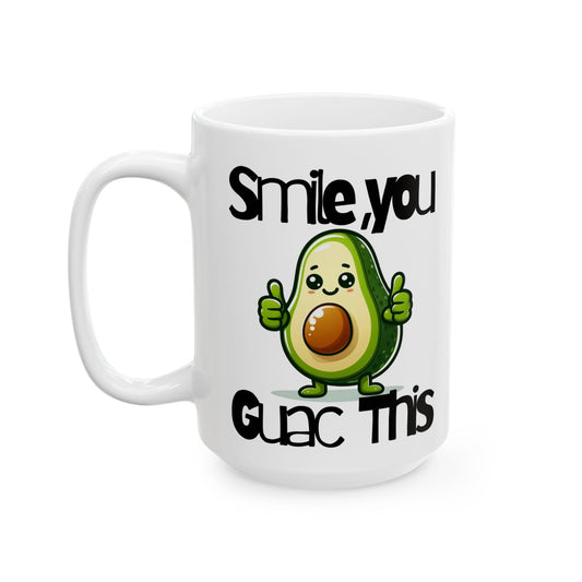 Smile & Guac Mug, (11oz, 15oz)