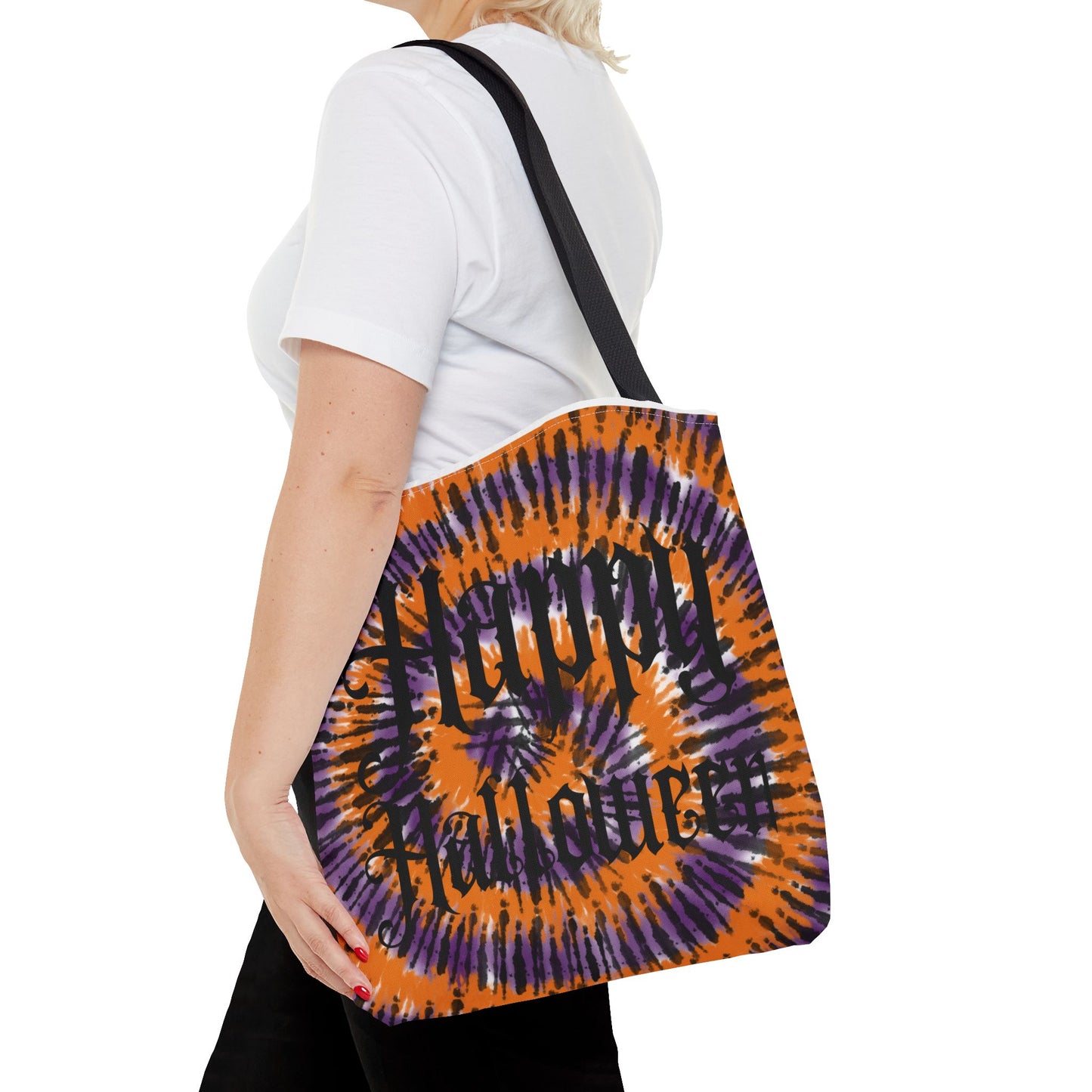 Happy Halloween Tie Dye Tote Bag