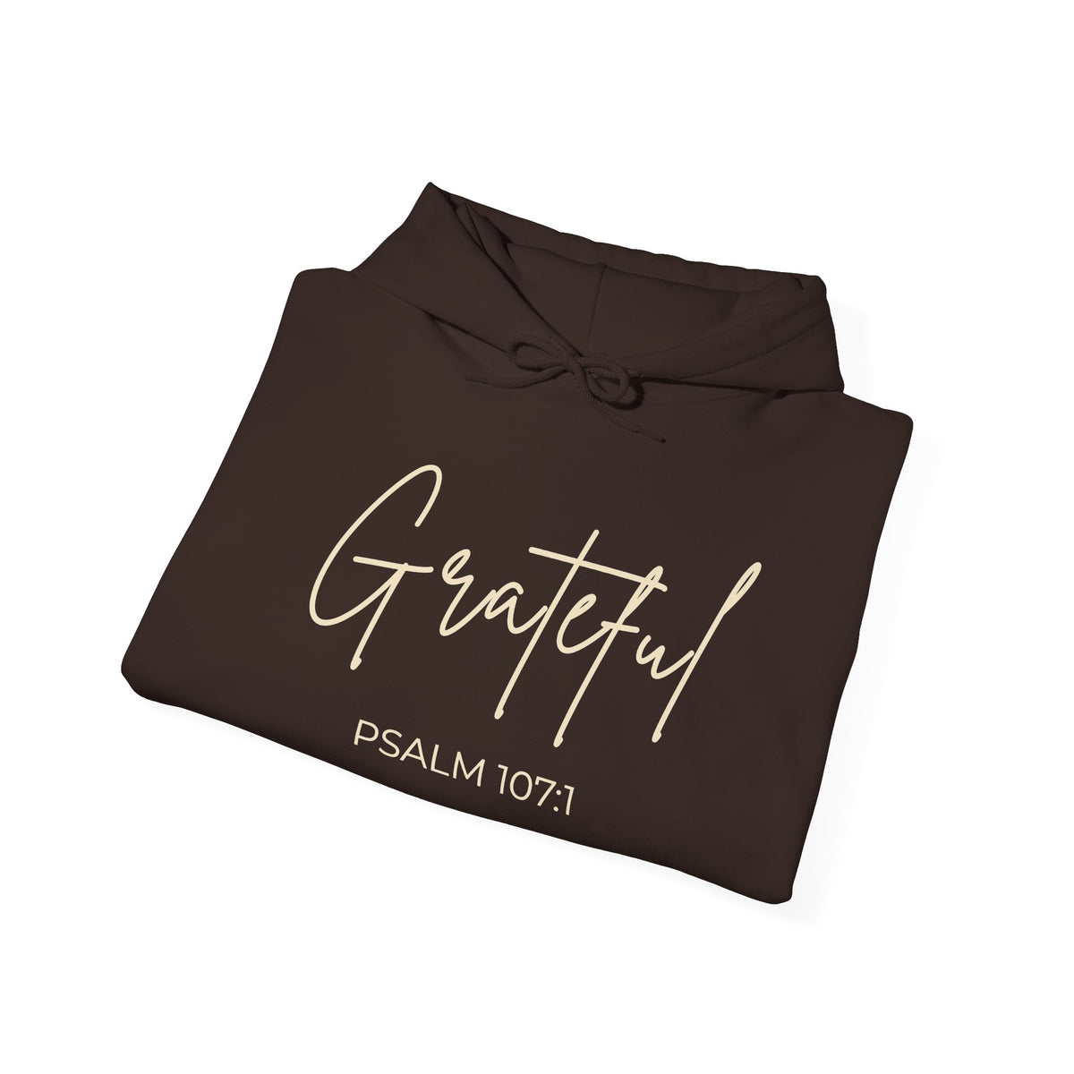 Grateful Hoodie – Military Green & Dark Chocolate