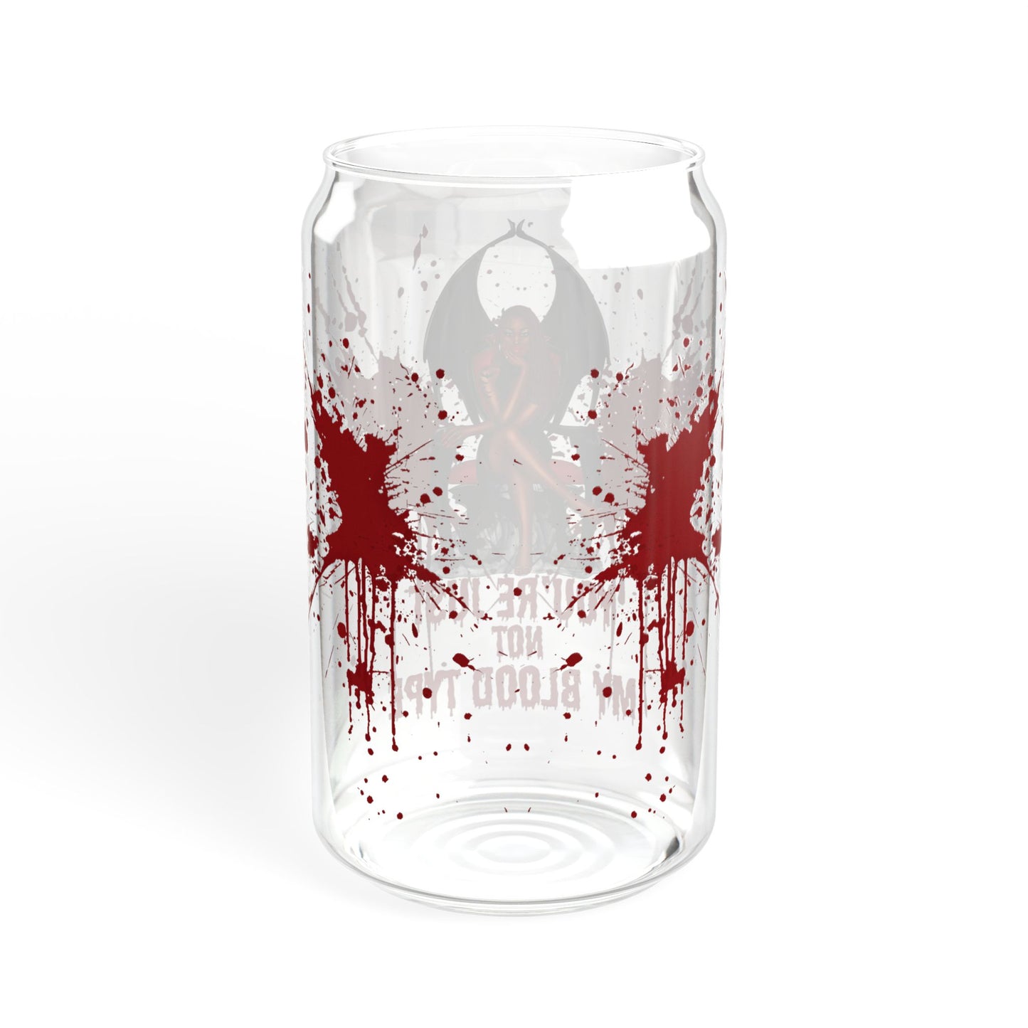 My Blood Type Halloween Sipper Glass, 16oz